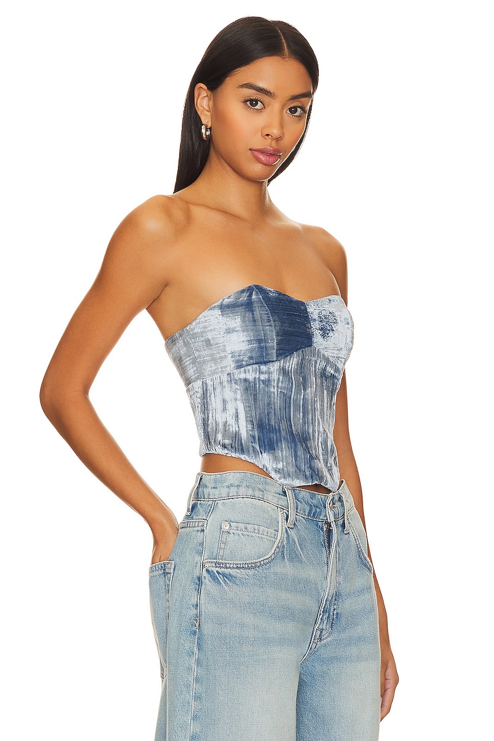 House of Harlow 1960 x REVOLVE Balley Corset en Light Blue
