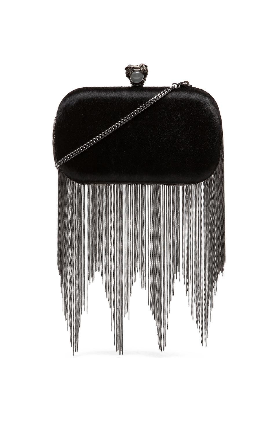 House of Harlow 1960 House of Harlow Jude Clutch en Black Haircalf