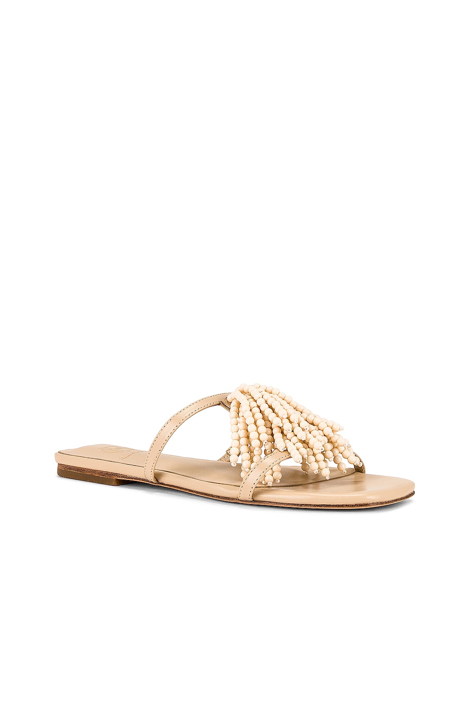 House of Harlow 1960 x REVOLVE Beaded Flat Sandal in Cream