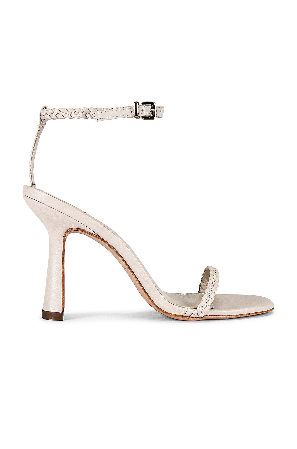 House of Harlow 1960 x REVOLVE Braided Ankle Strap Heel in Ivory REVOLVE