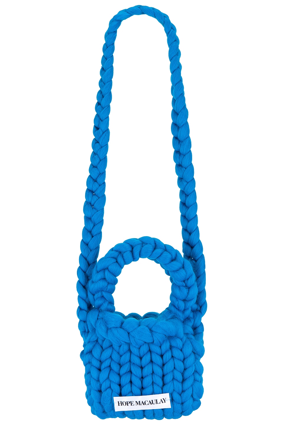 Hope Macaulay Colossal Knit Crossbody Bag in Blue | REVOLVE