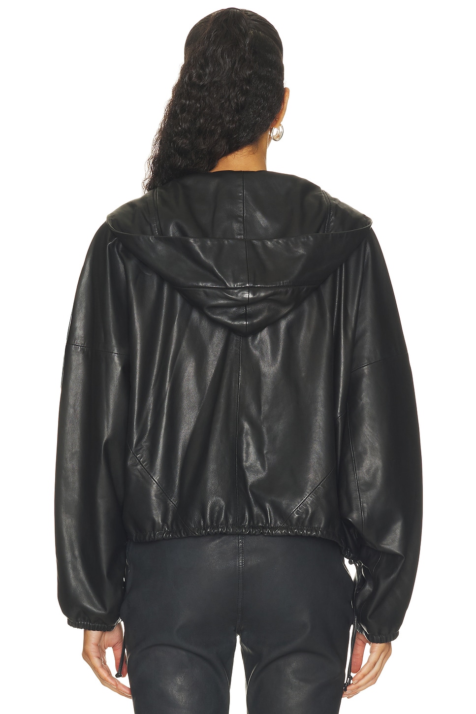 HERSKIND Sisi Leather Hooded Blouse