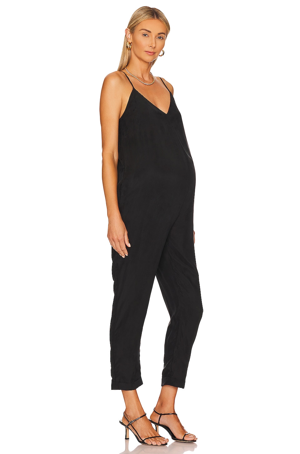 HATCH The Georgie Maternity Jumpsuit in Black