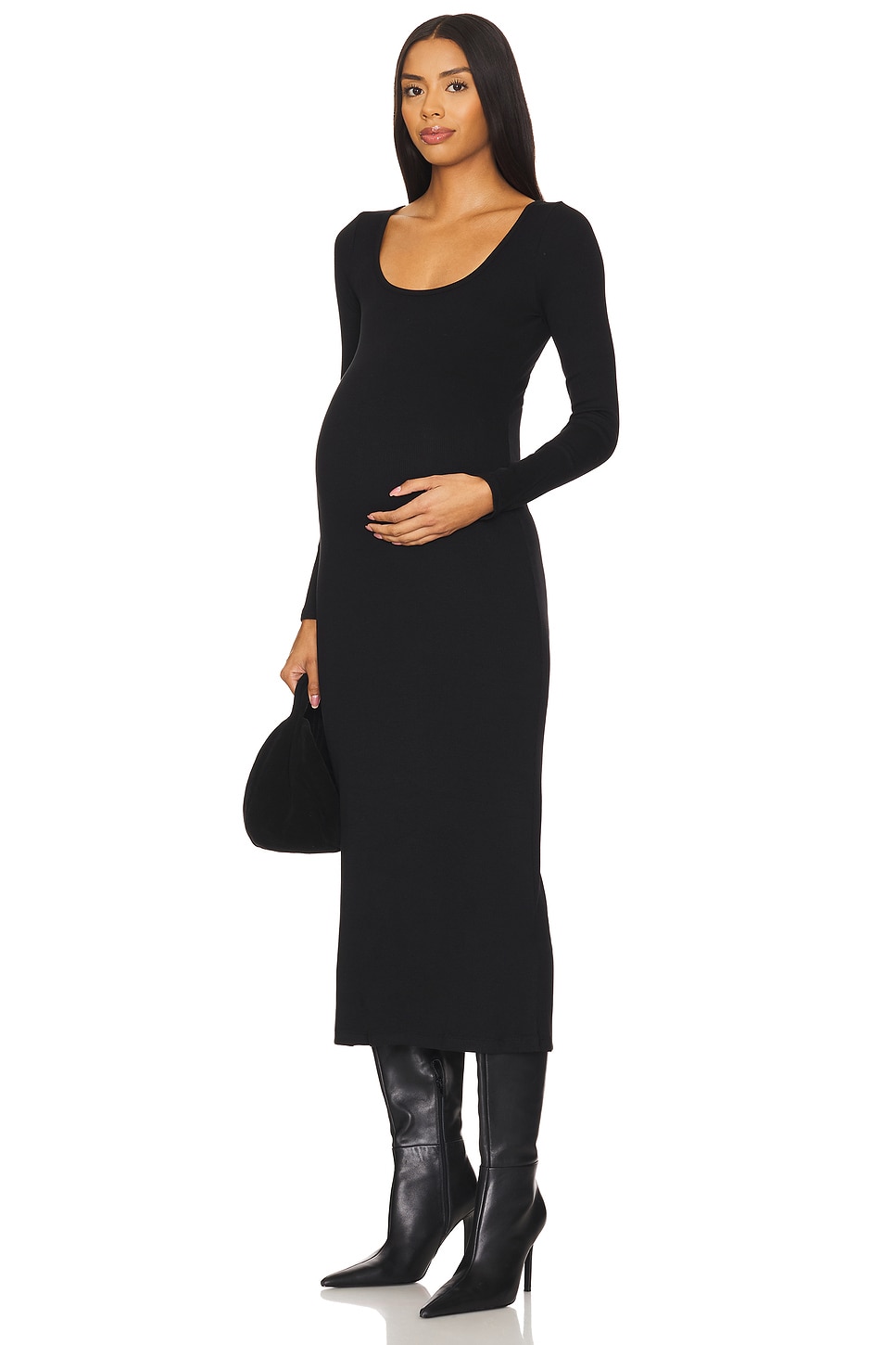Hatch Ribs HATCH ROBE LONG SLEEVE RIB en Black | REVOLVE