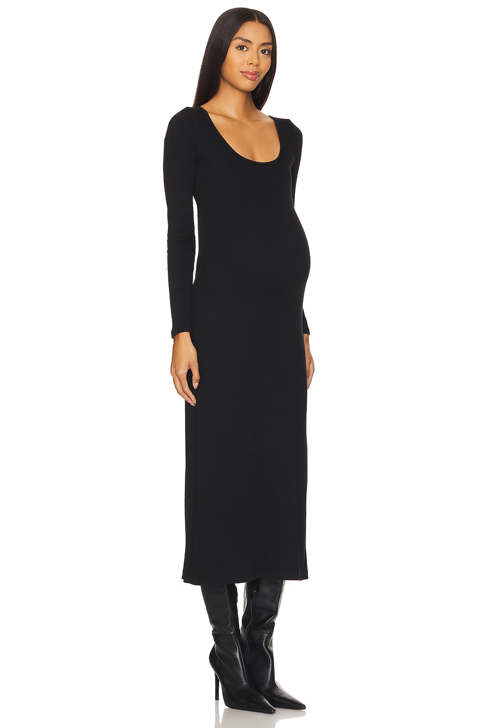 Hatch Ribs HATCH ROBE LONG SLEEVE RIB en Black | REVOLVE