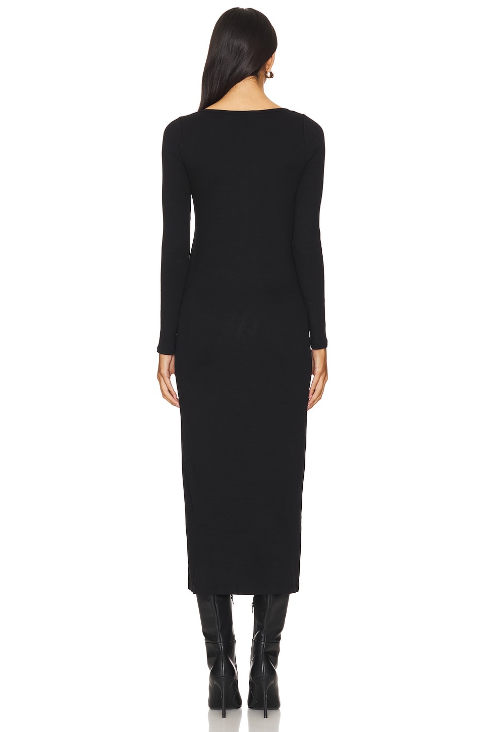 Hatch Ribs HATCH ROBE LONG SLEEVE RIB en Black | REVOLVE