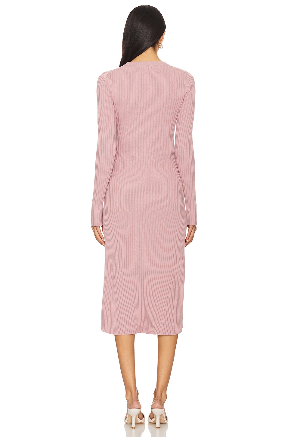 HATCH The Eliana Cotton Rib Sweater Dress thumbnail