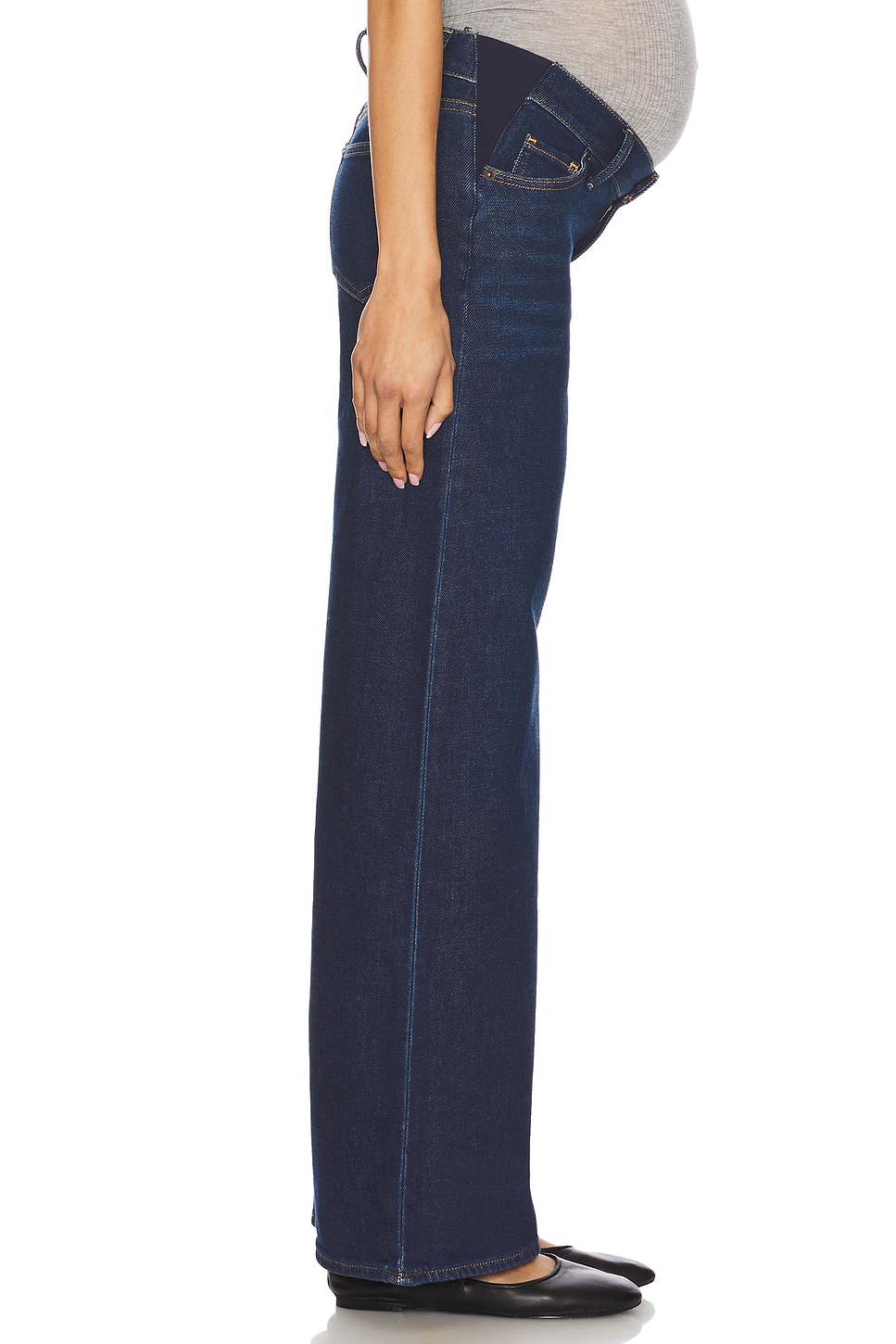 The Maternity Wide Leg Jeans - Thumbnail 4