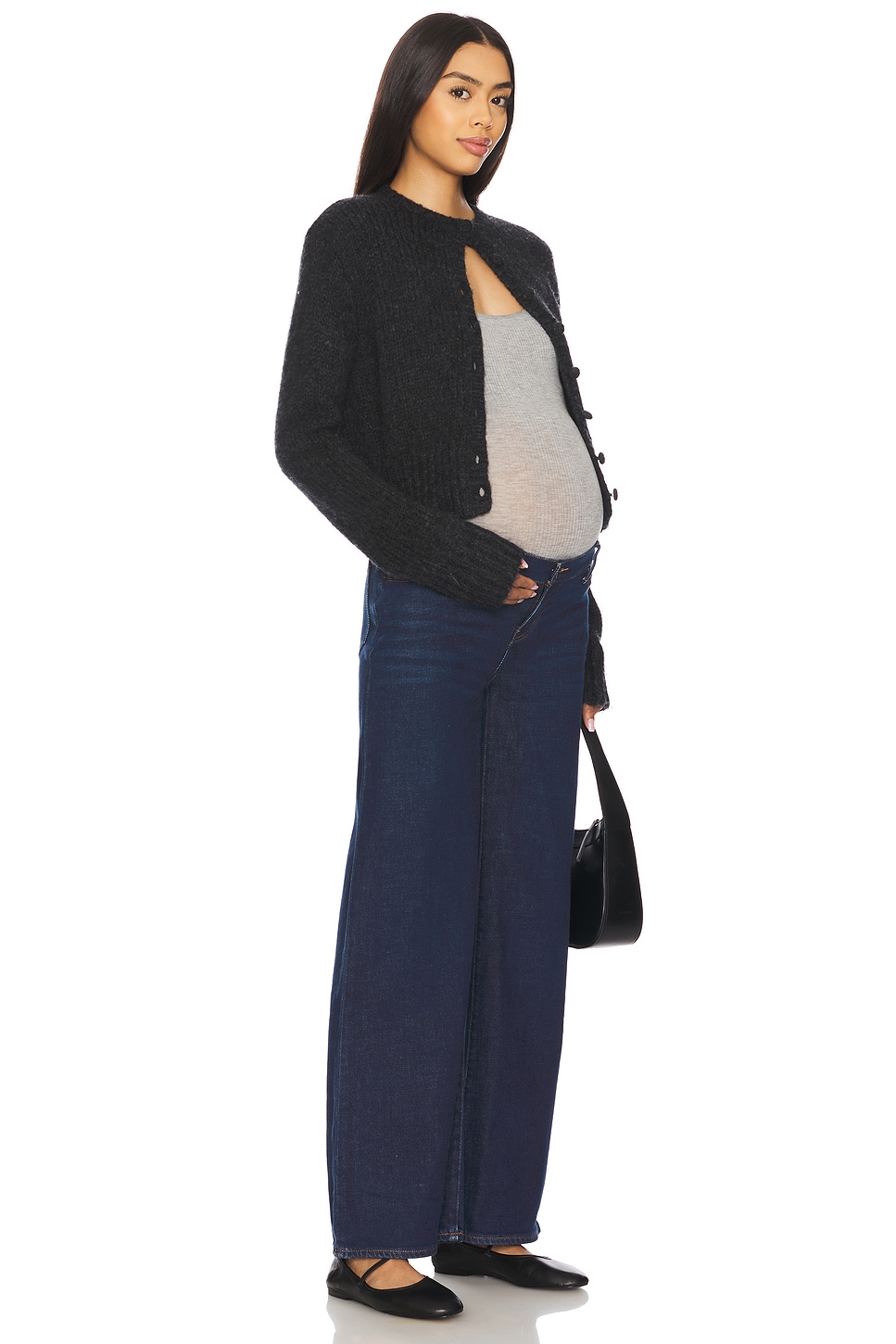 The Maternity Wide Leg Jeans - Thumbnail 6