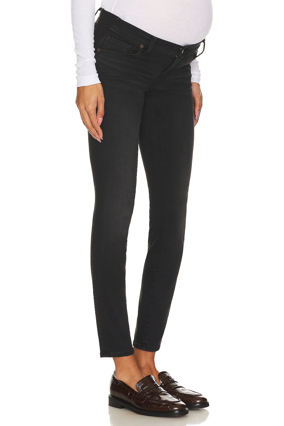 J Brand Dark Denim Skinny Maternity Jeans