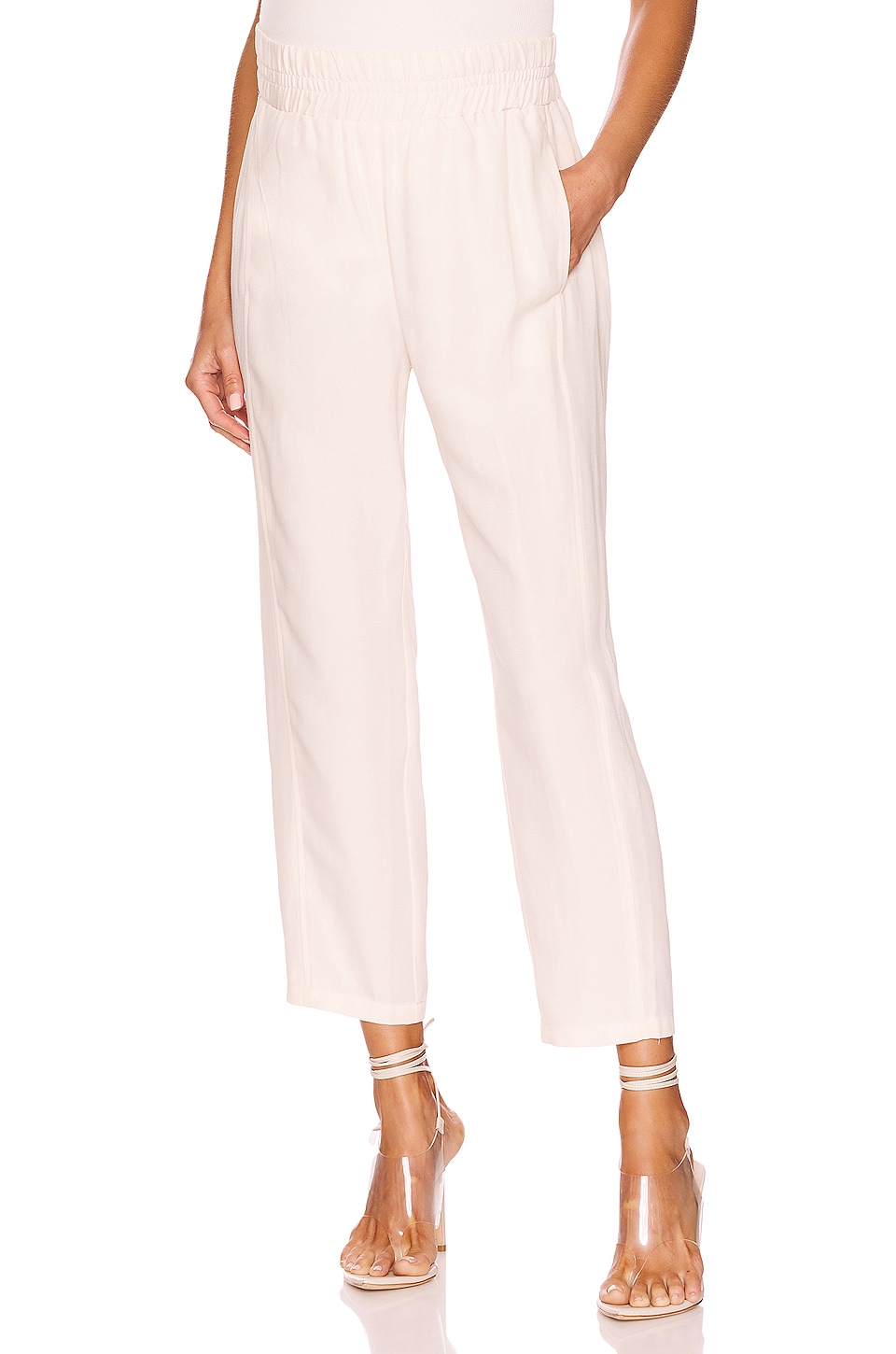 HATCH The Asher Maternity Pant in Ivory | REVOLVE