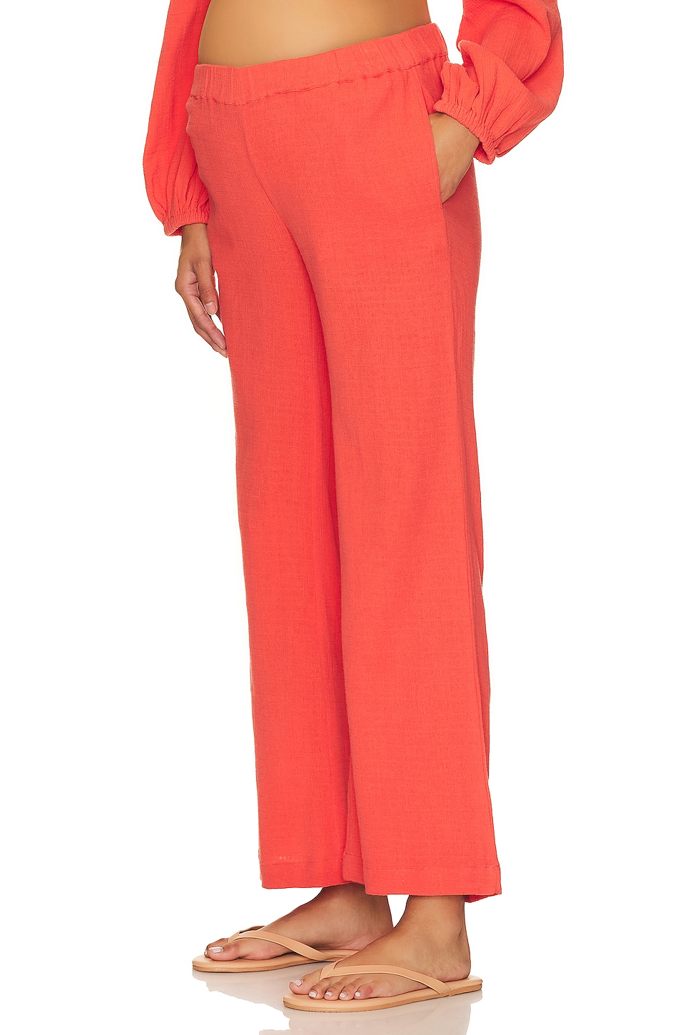 Coral Tailored Cigarette Trousers | Simply Be