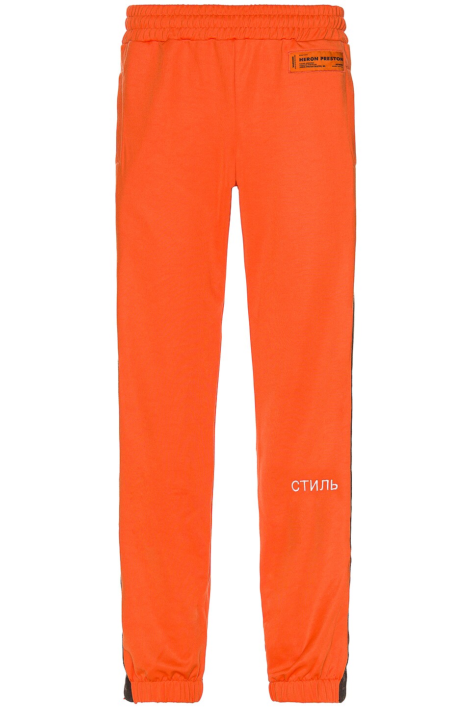 Heron Preston Logo Relaxed Trackpants in Orange