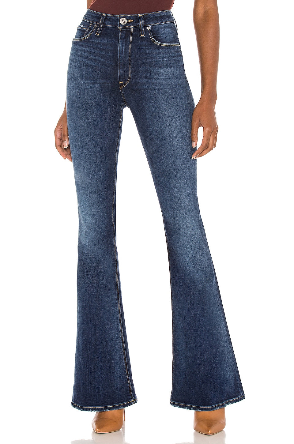 HUDSON Womens Holly High Rise Flare Jeans