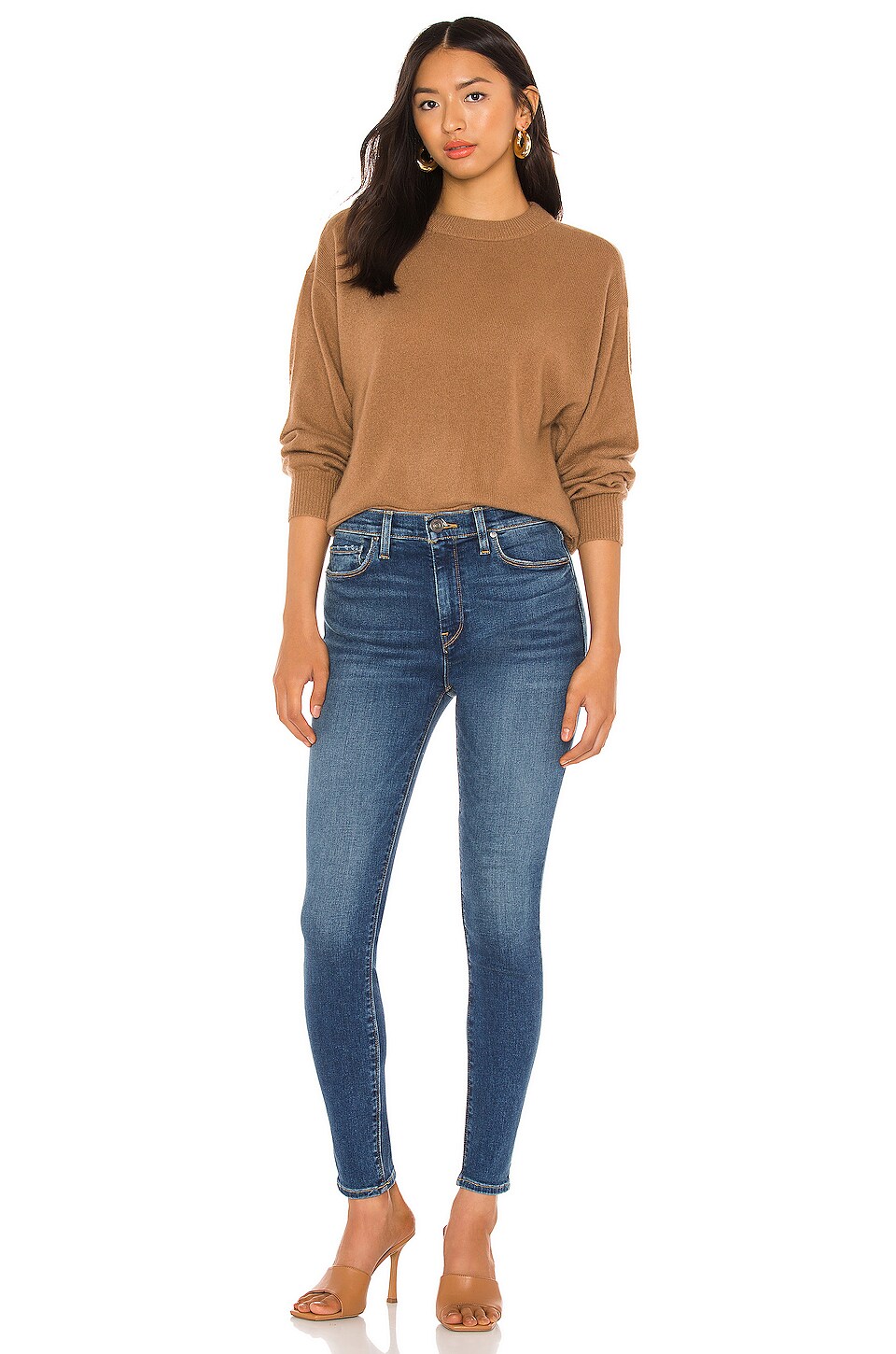 hudson barbara high waist super skinny jeans