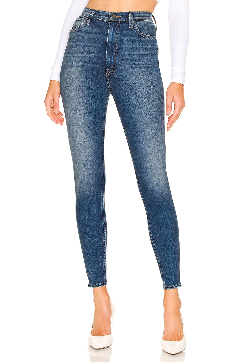 Hudson Jeans Centerfold Extra High Rise Super Skinny Ankle Fun Times