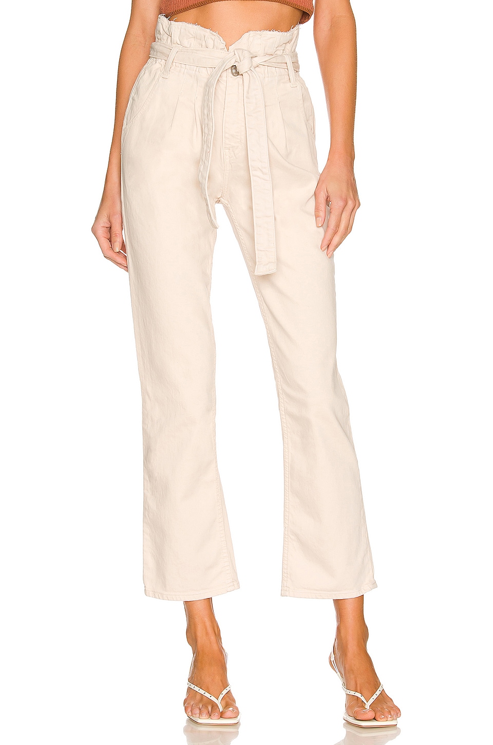 Hudson Jeans Remi Paperbag Ankle Jean in Brazilian Sand | REVOLVE