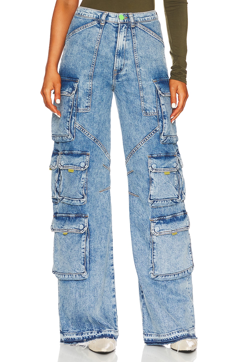 Hudson Jeans X Zoe Costello Janis High Rise Wide Leg in World Tour ...