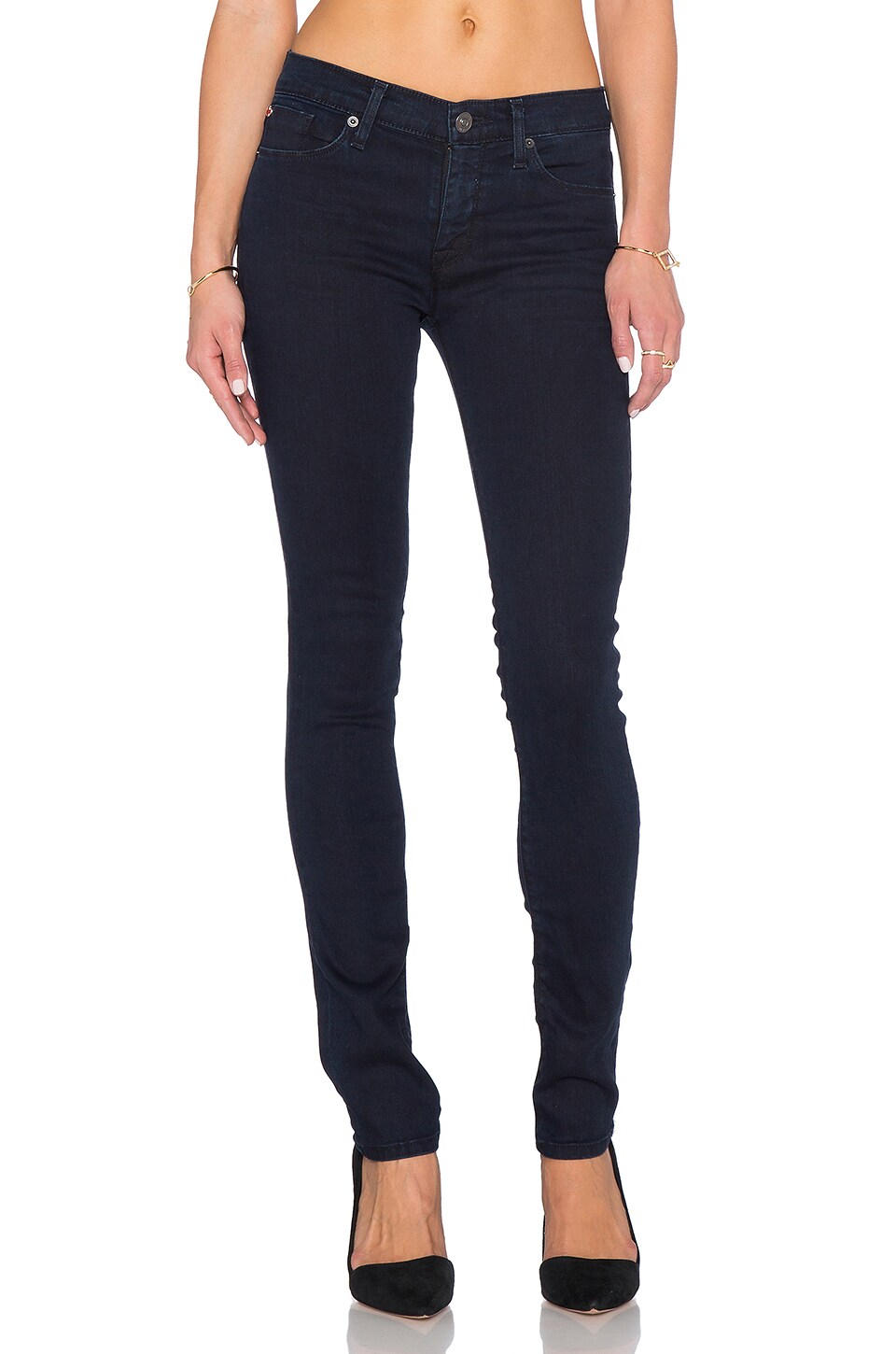 Hudson Jeans Shine Midrise Super Skinny 