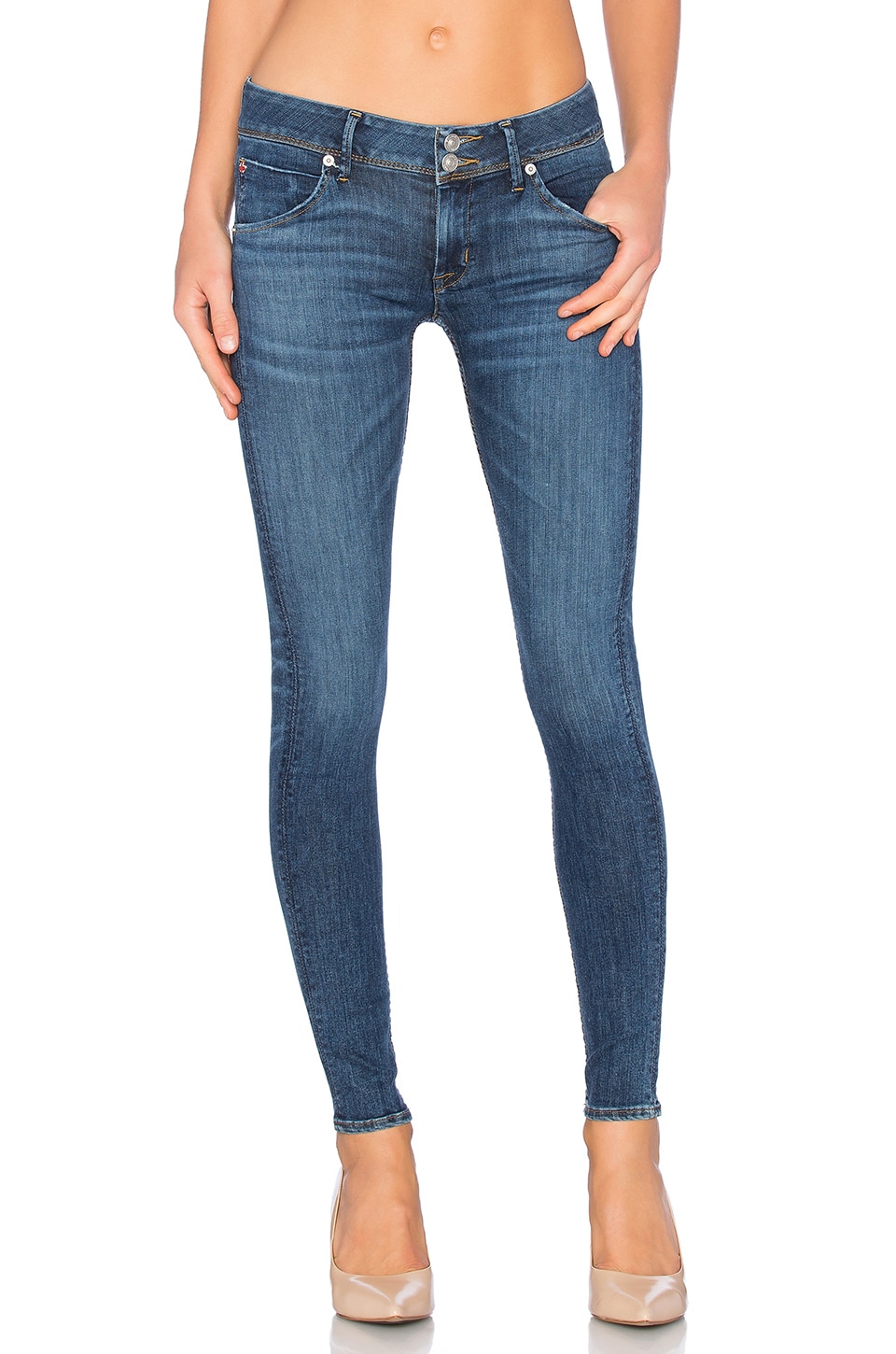 Hudson Jeans Collin Mid Rise Skinny in Dream On | REVOLVE
