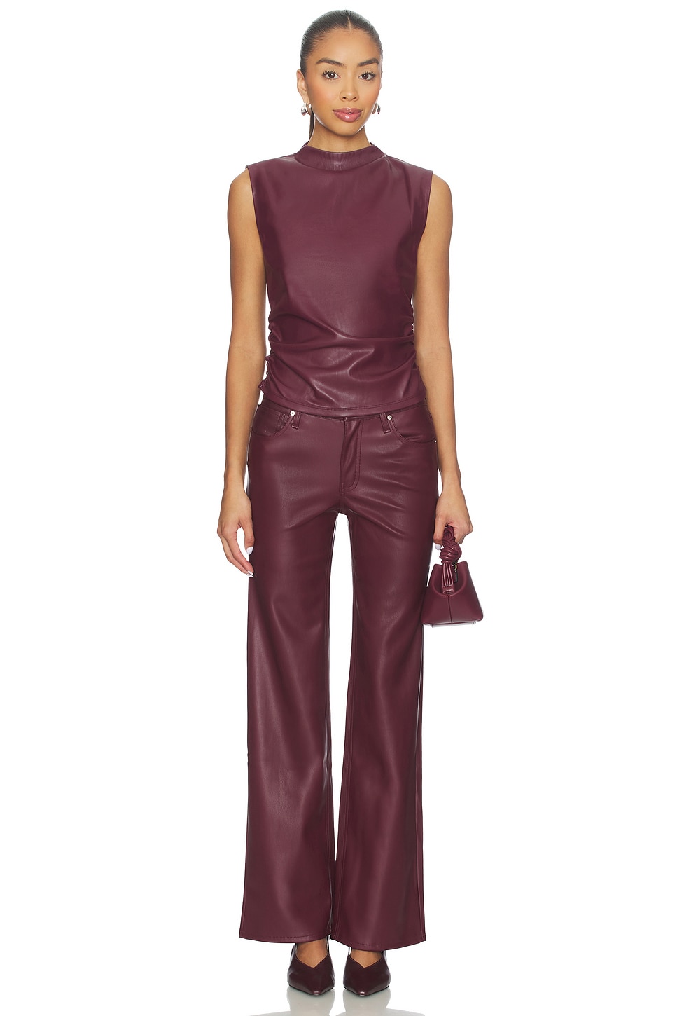 Vegan Leather Top