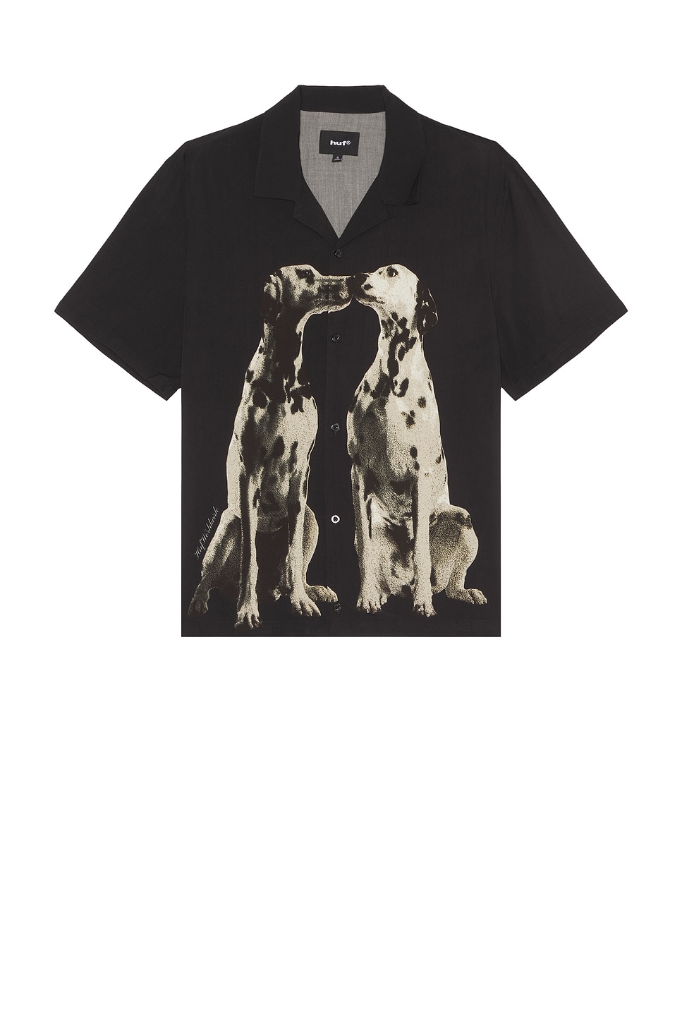HUF Dogged Resort Shirt in Black | REVOLVE