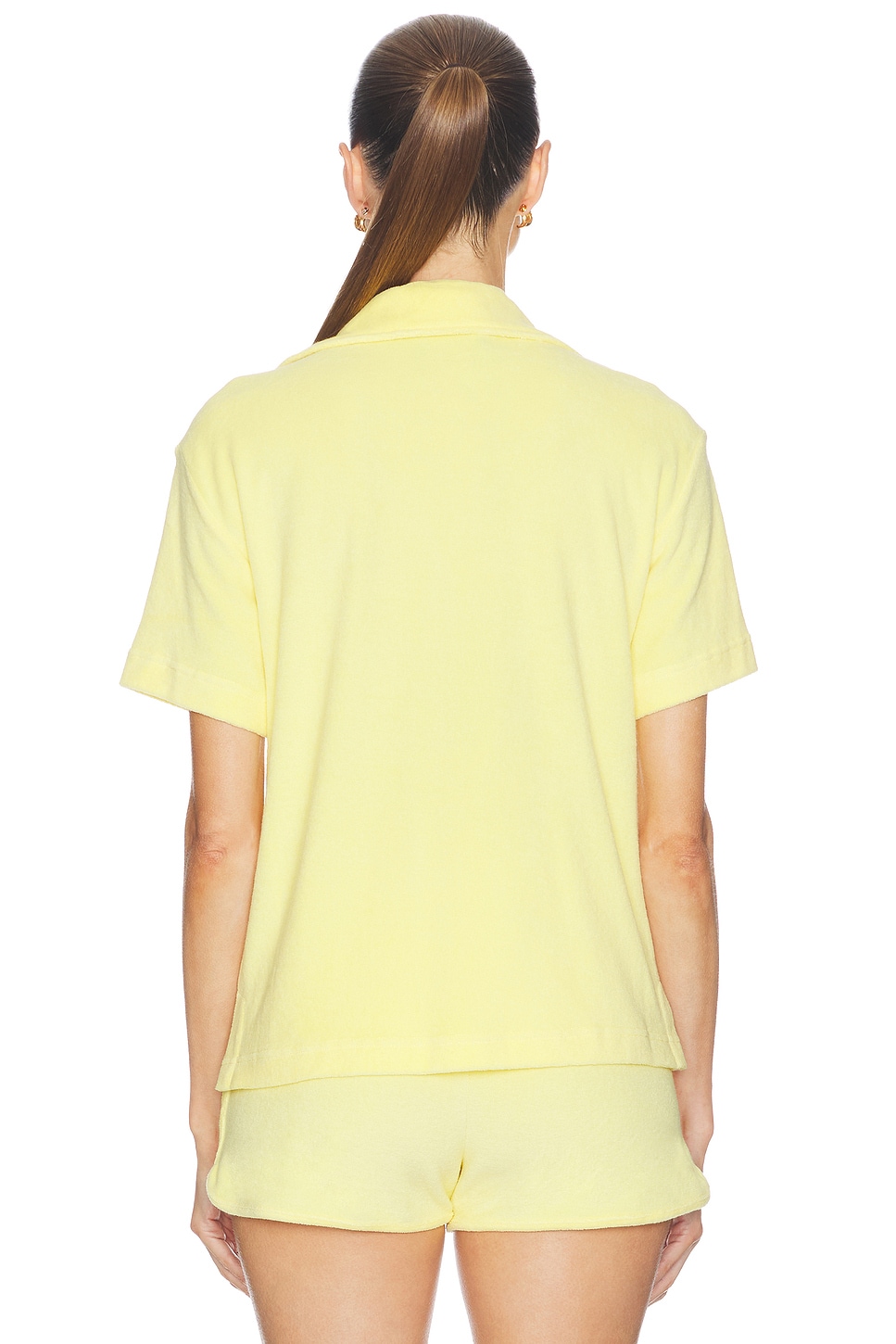 Hunza G Towelling Resort Shirt