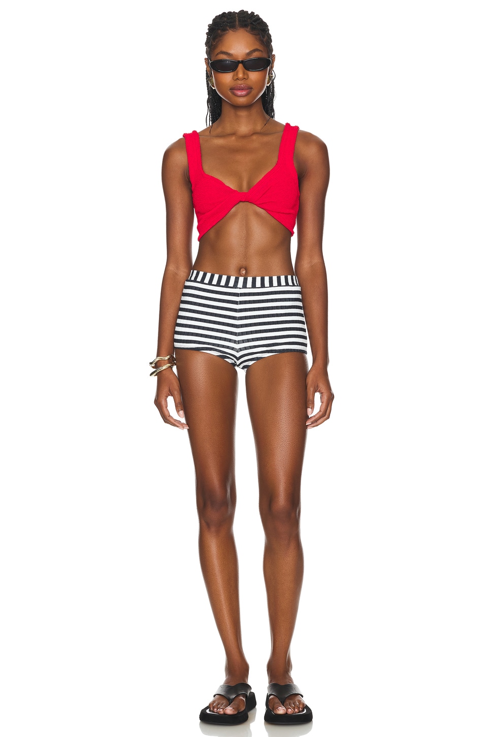 Hunza G Juno Bikini Set in Red | REVOLVE