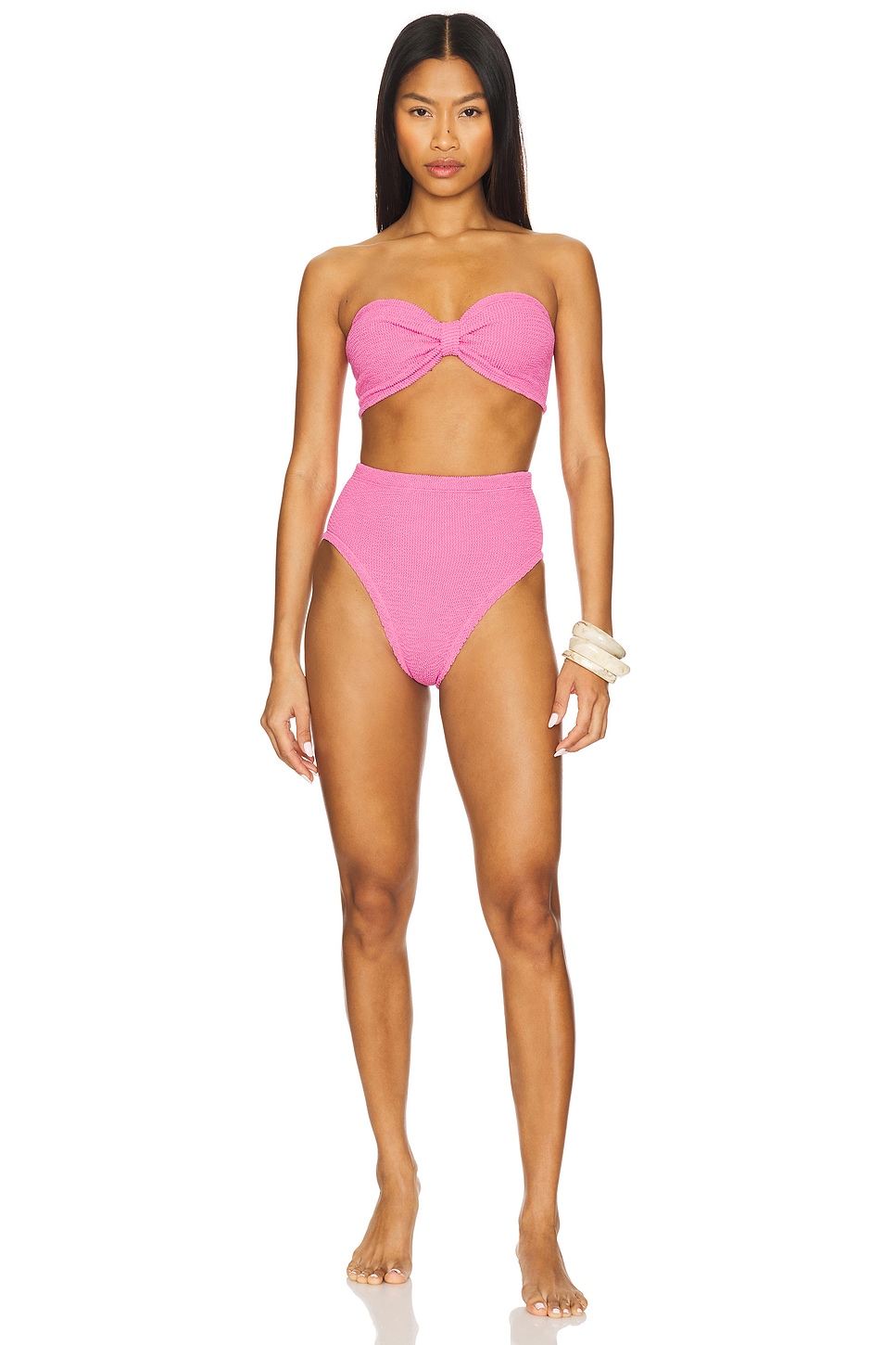 Hunza G Ruby Bikini Set in Candy Pink REVOLVE