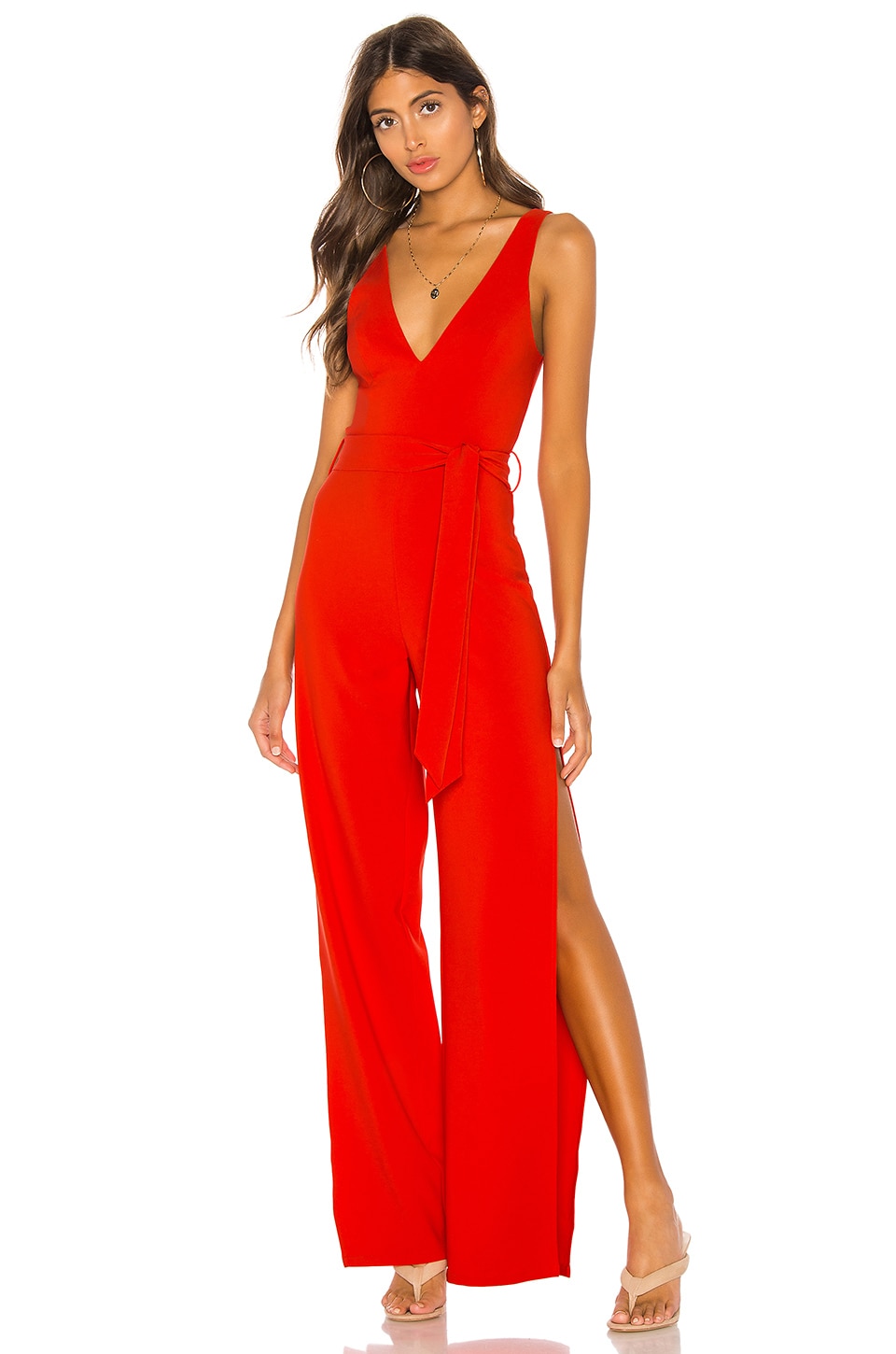 h:ours Elissa Jumpsuit in Red | REVOLVE