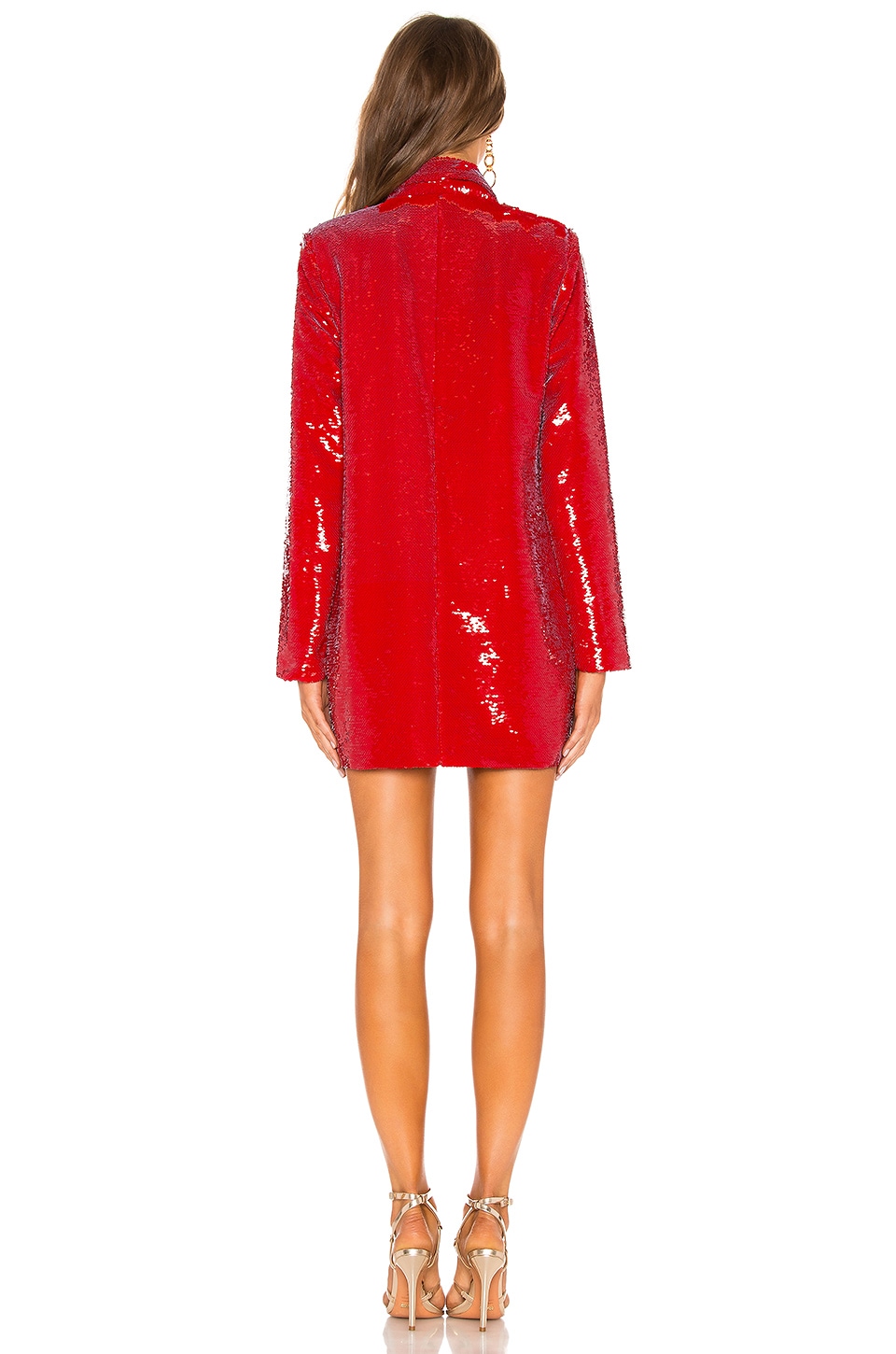 h:ours Trixy Blazer Dress in Red Gaga | REVOLVE