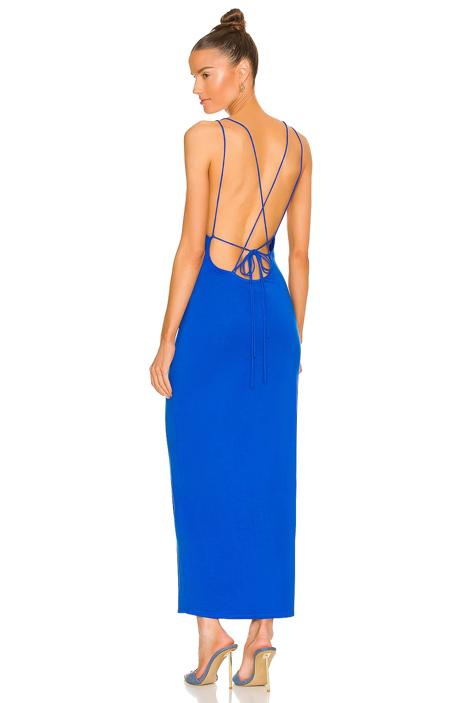 h:ours Selena Midi Dress in Cobalt Blue | REVOLVE