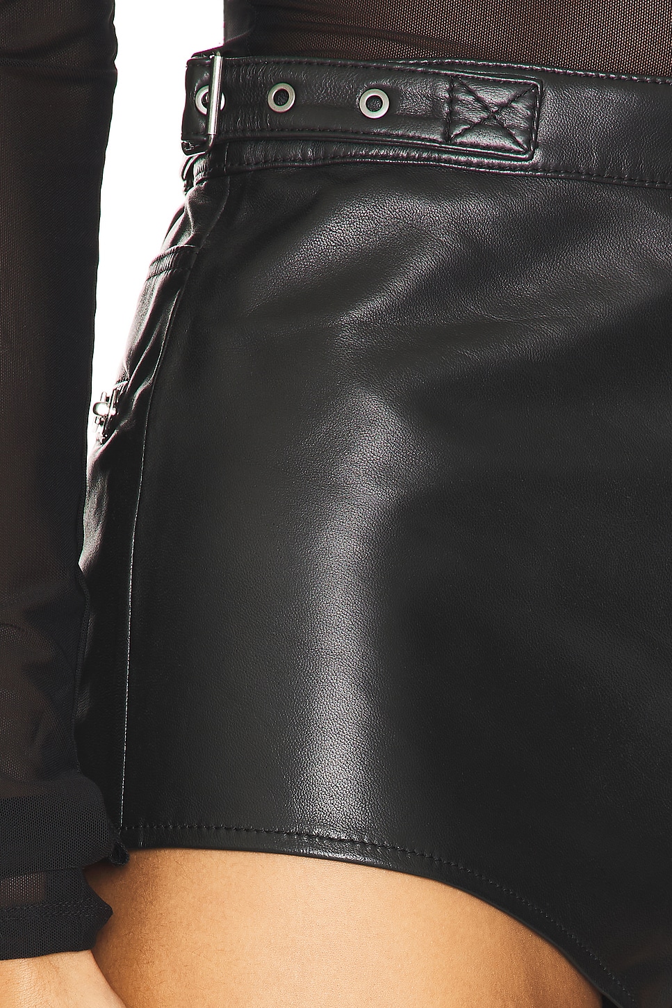 Dukely Leather Shorts