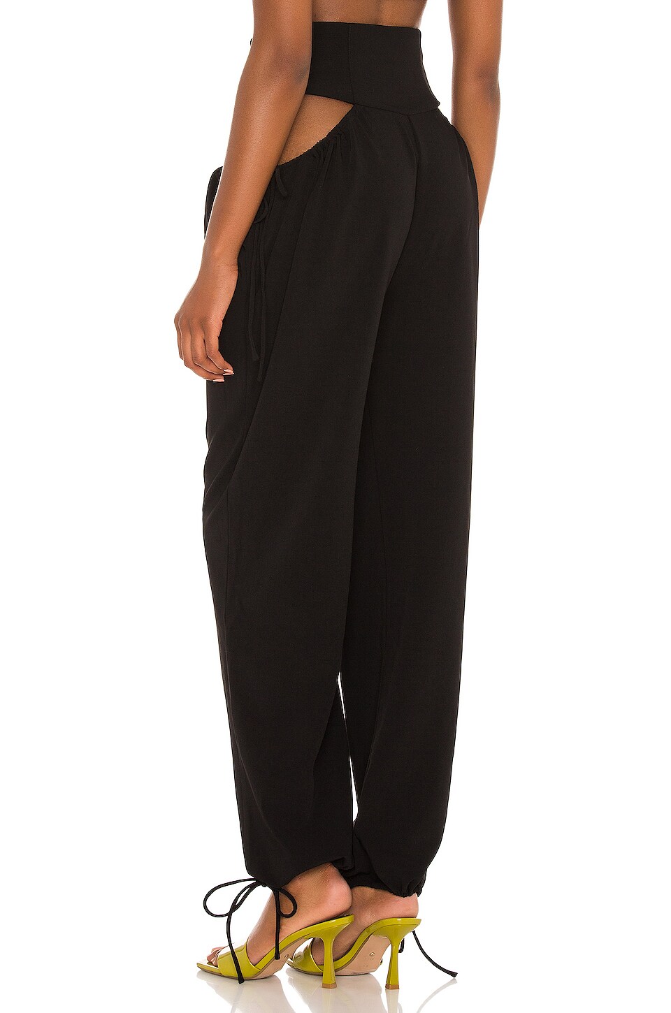 hours Suki Cutout Jogger in Black REVOLVE