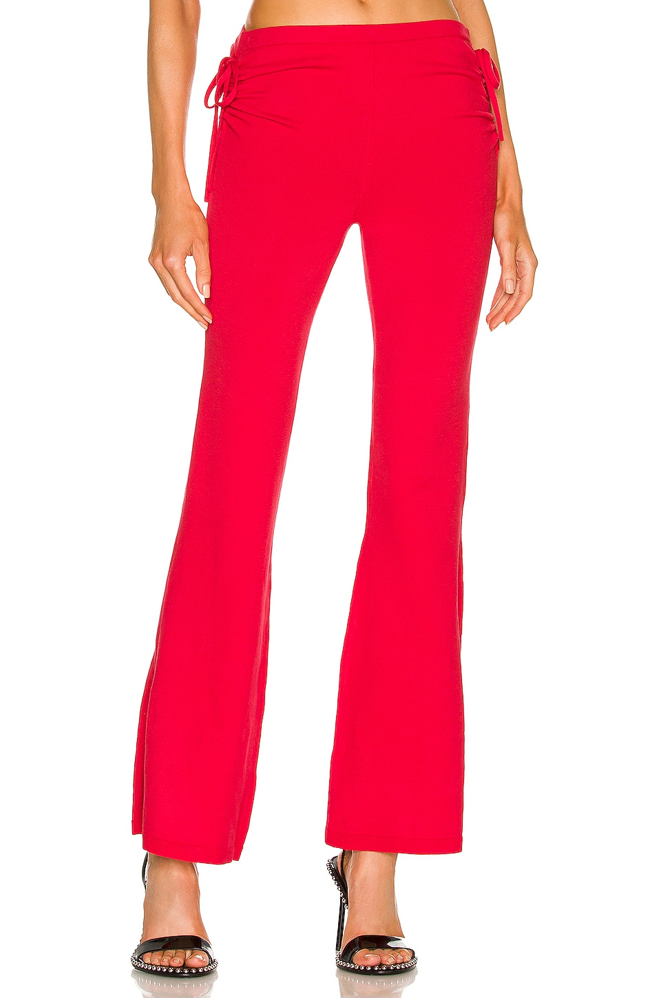 h:ours Meghan Ruched Knit Pant w Slit 