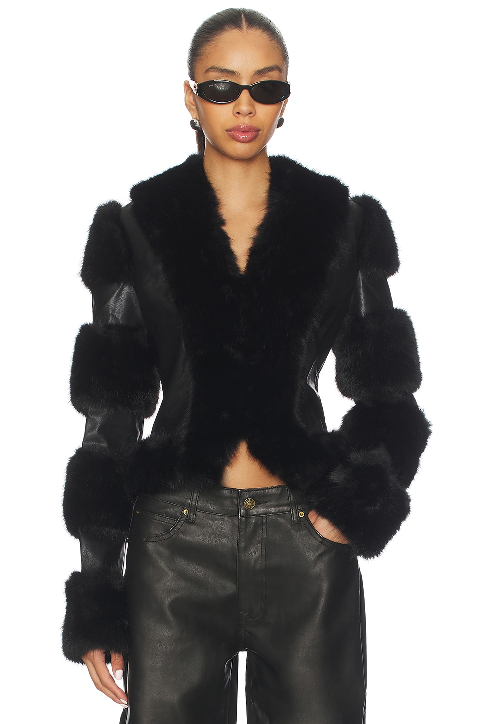 iamgia fur jacket値下げ不可 I.AM.GIA Vrai Jacket in Black | REVOLVE