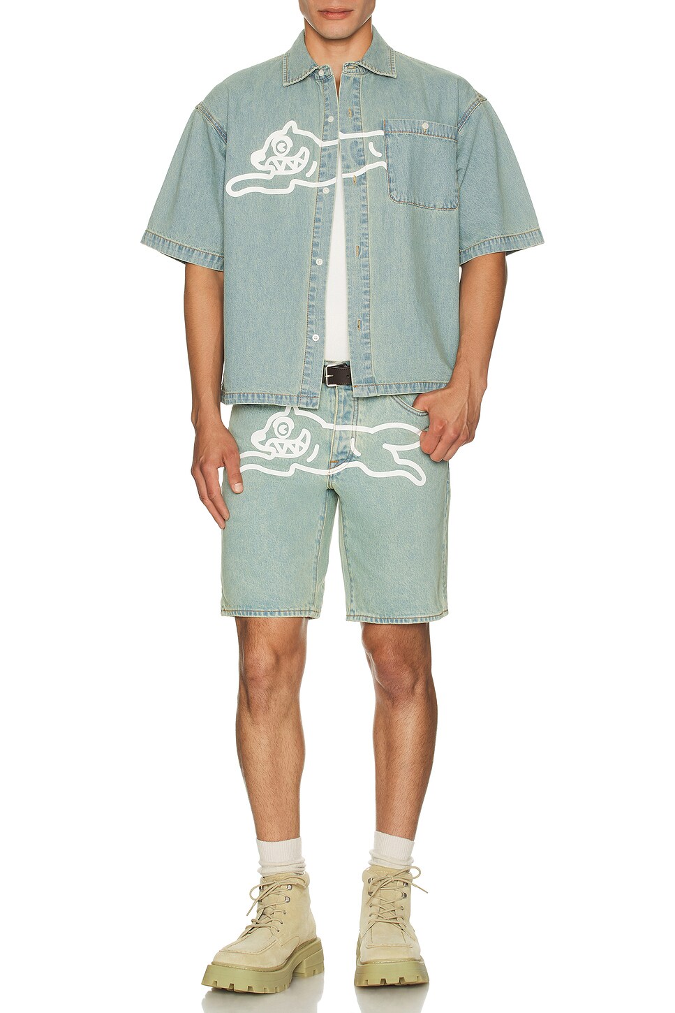Blue Dog Jean Shorts
