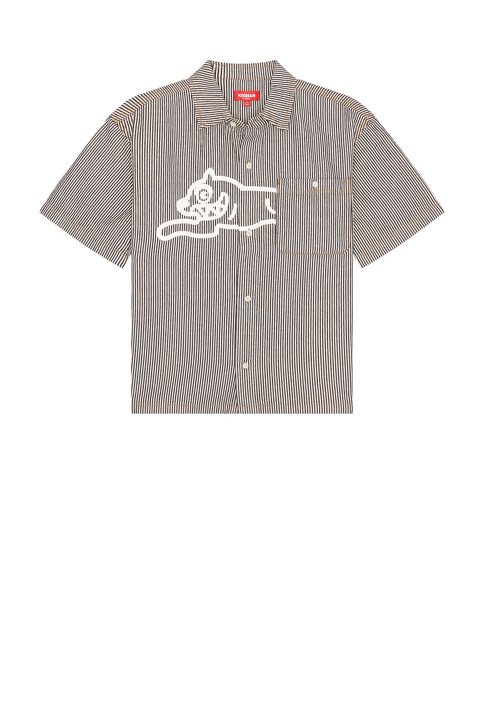 Pin Short Sleeve Woven Shirt