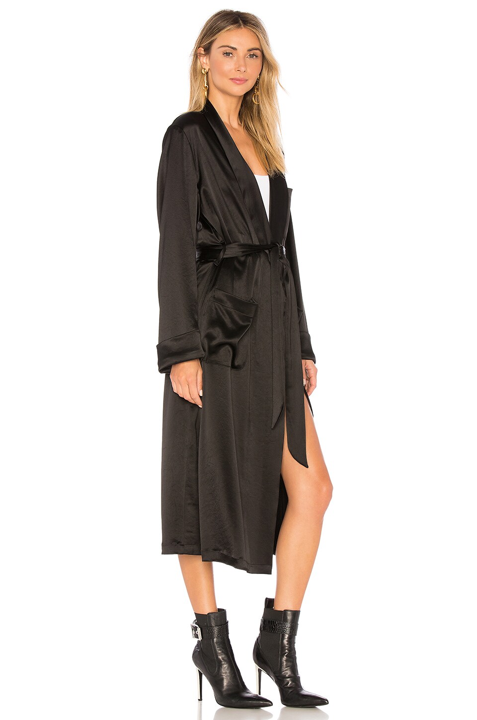 P Robe ICONS Objects of Devotion PJ Robe in Black | REVOLVE