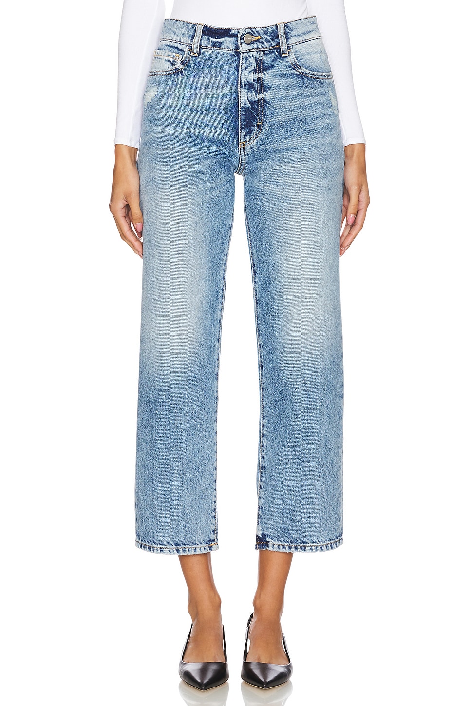 Icon Denim Jill Straight Leg Jeans in Denim Light | REVOLVE