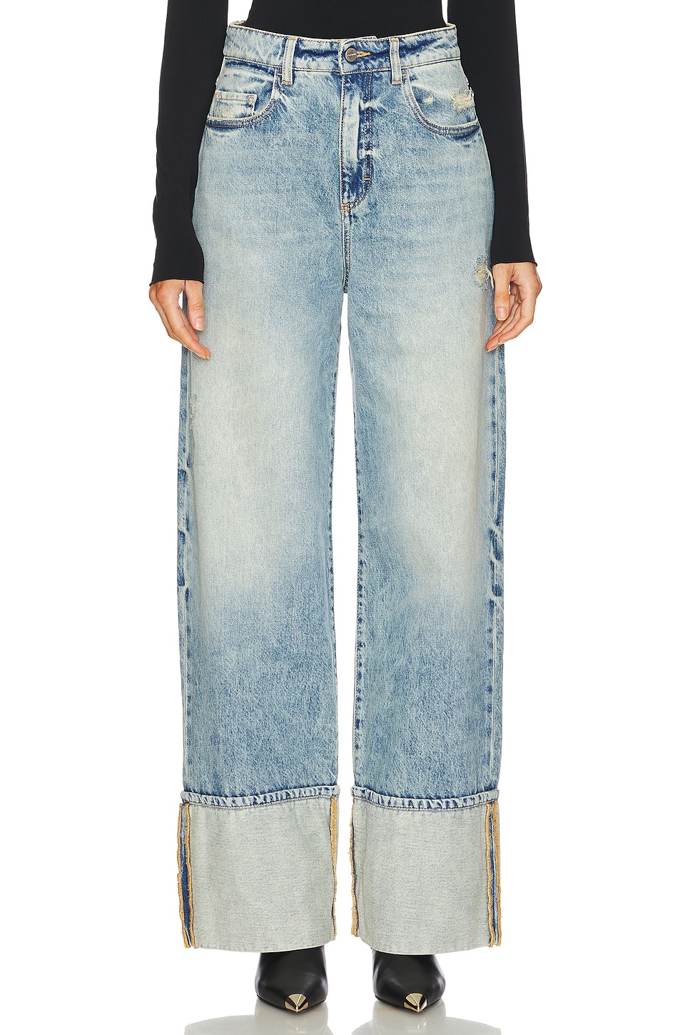 VIP【関税送料無料】希少 Icon Denim Kiki jeans Icon Denim Kiki Wide Leg Jeans in Denim Medium | REVOLVE