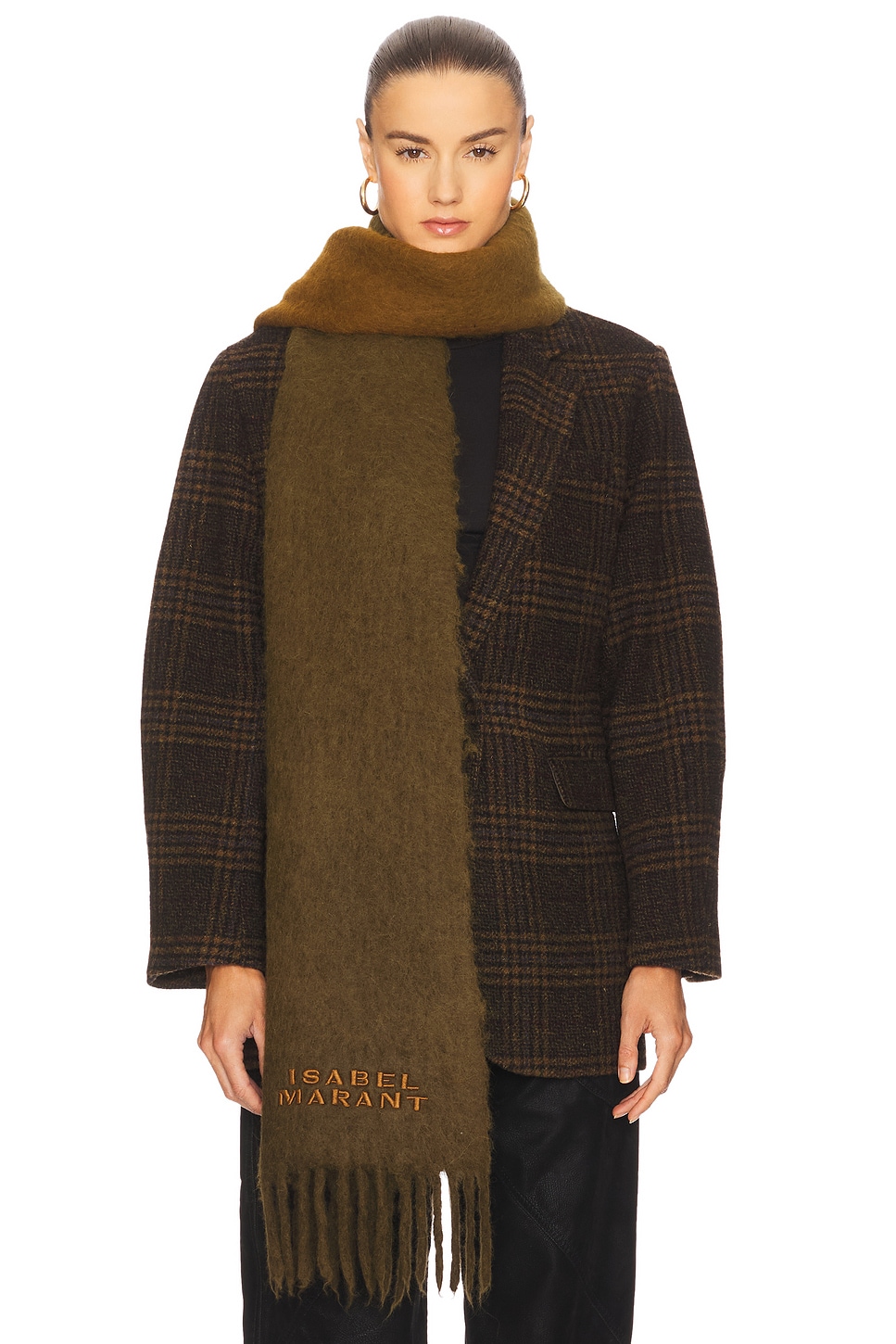 Isabel Marant Firna Scarf in Khaki | REVOLVE