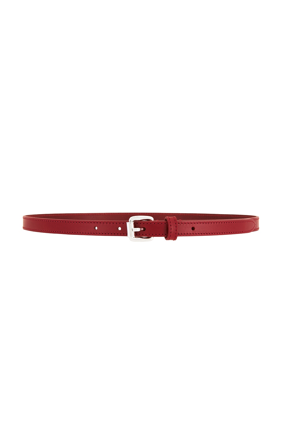 Isabel Marant Chelsea Belt in Deep Red & Silver | REVOLVE display picture 3
