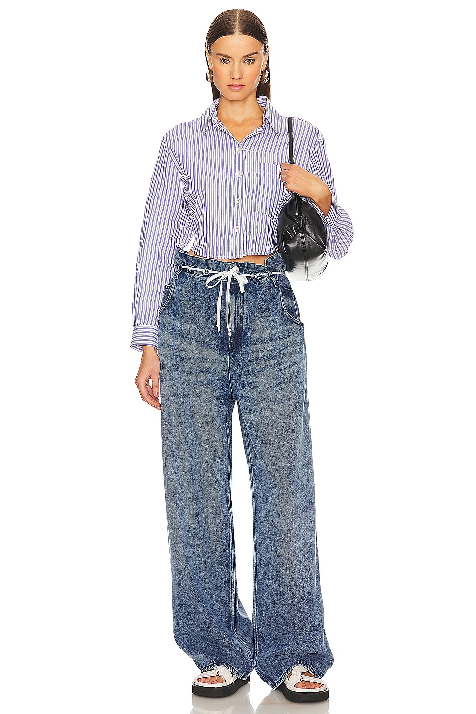 i*z様 ISABEL MARANT/LOOSEFIT BLUE DENIM JOANNY PANTS Woman blue | ISABEL MARANT Official online store