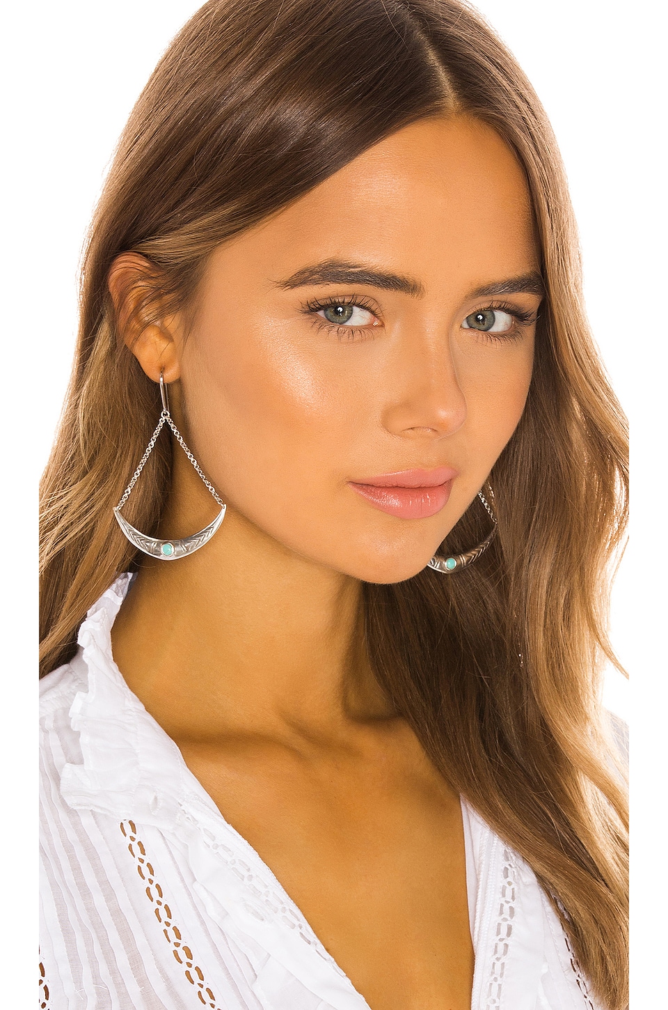 Isabel Marant Embellished Double Ring Earrings In Silver | ModeSens