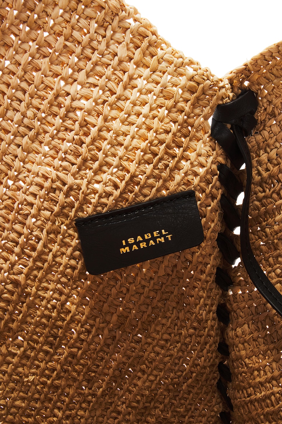 Isabel Marant Tampa Bag in Natural & Black | REVOLVE