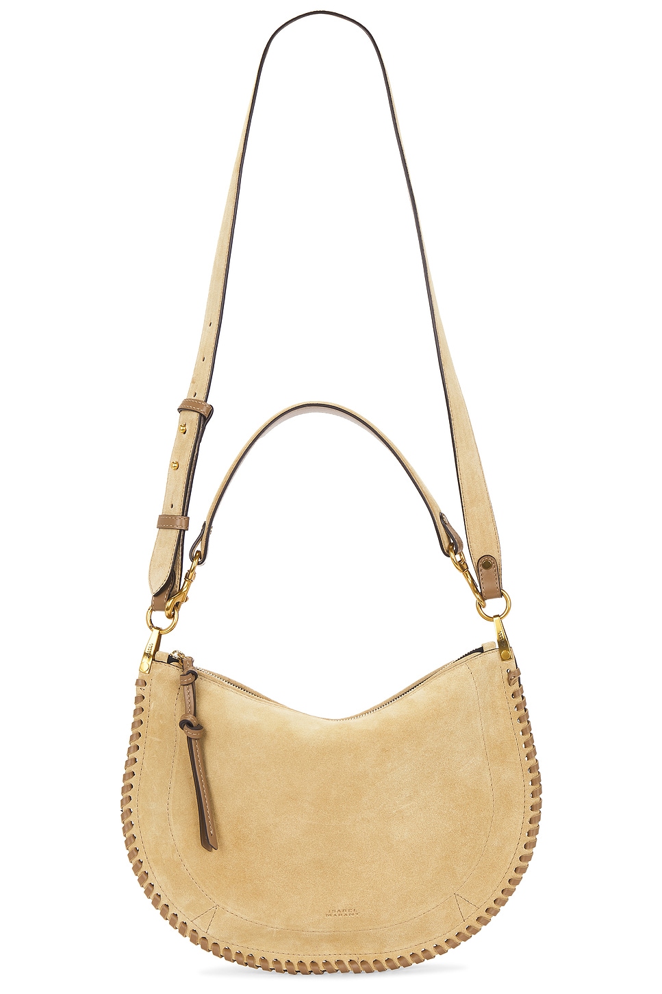 Isabel Marant Oskan Soft Zip Bag in Sand | REVOLVE