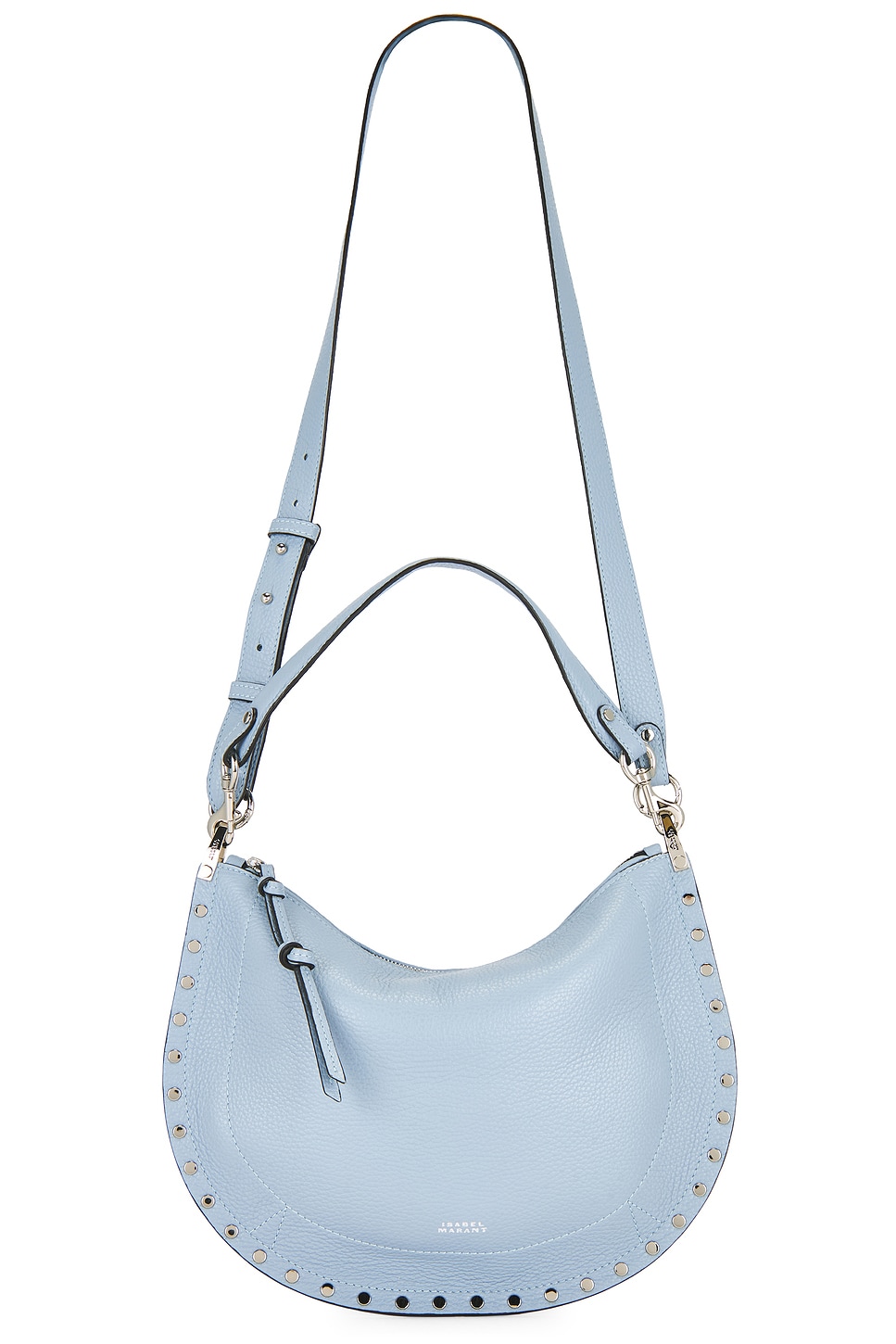 Isabel Marant Oskan Soft Zip Bag in Light Blue | REVOLVE