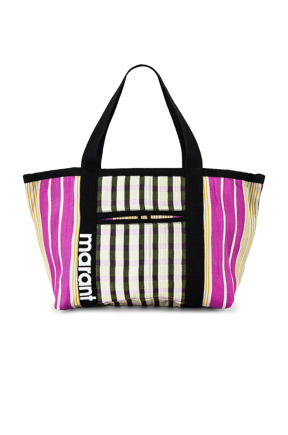 Isabel Marant Darwen Tote in Black & Pink | REVOLVE