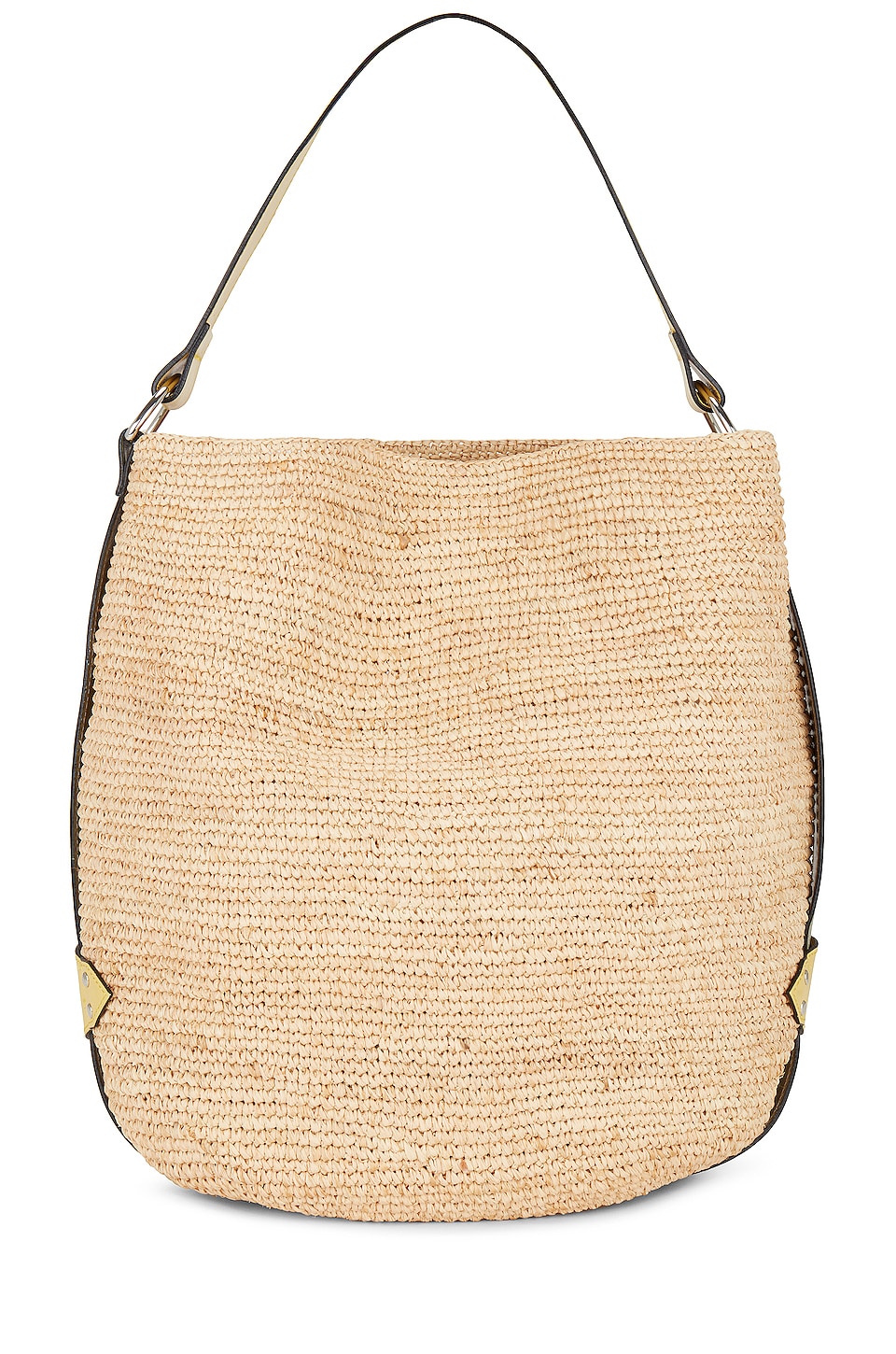 Isabel Marant Bayia Bag in Natural & Green | REVOLVE